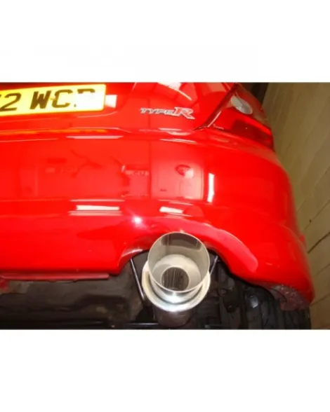 Honda Civic Type R (EP3) 00-06 Cobra Exhaust Rear Box with Round Tailpipe Honda Civic Type R (EP3) 00-06 Cobra Exhaust Rear Box with Round Tailpipe
